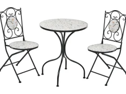 Set bistrot Pieghevole ARTENA Metallo Nero