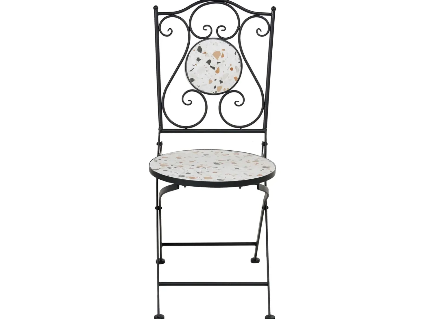 Set bistrot Pieghevole ARTENA Metallo Nero