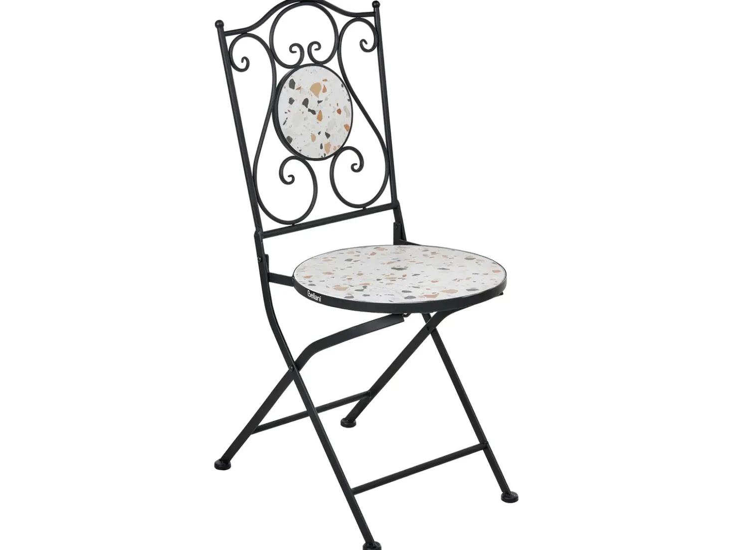 Set bistrot Pieghevole ARTENA Metallo Nero