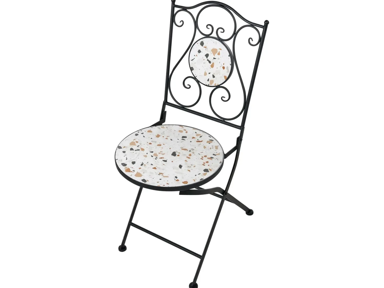 Set bistrot Pieghevole ARTENA Metallo Nero