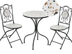 Set bistrot Pieghevole ARTENA Metallo Nero