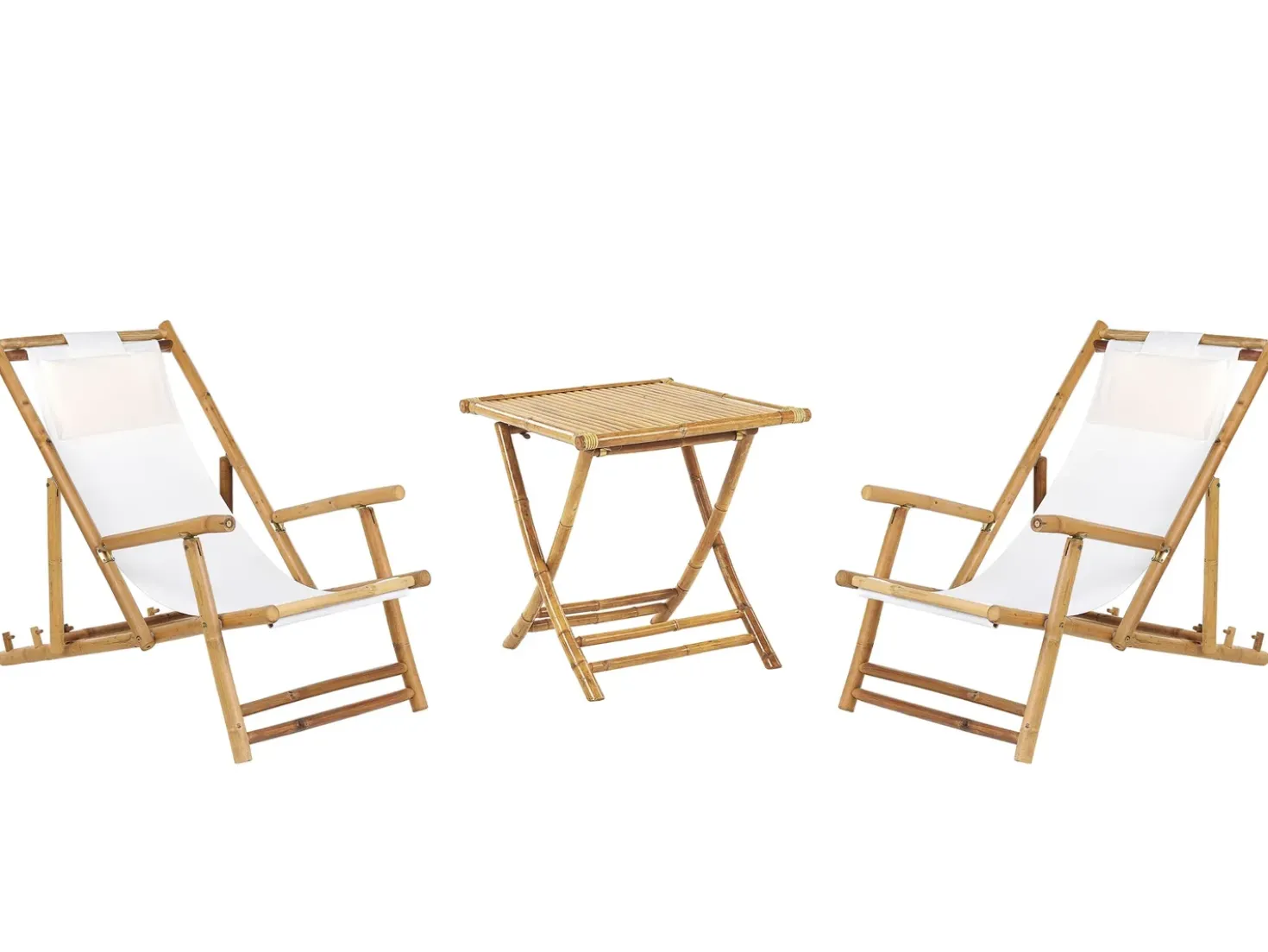 Set bistrot Pieghevole ATRANI/MOLISE Bambù Marrone chiaro
