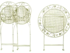 Set bistrot Pieghevole BIVIO Metallo Verde chiaro