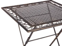 Set bistrot Pieghevole BORMIO Metallo Nero