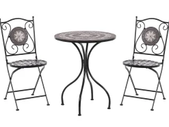 Set bistrot Pieghevole CARIATI Metallo Nero