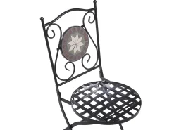 Set bistrot Pieghevole CARIATI Metallo Nero