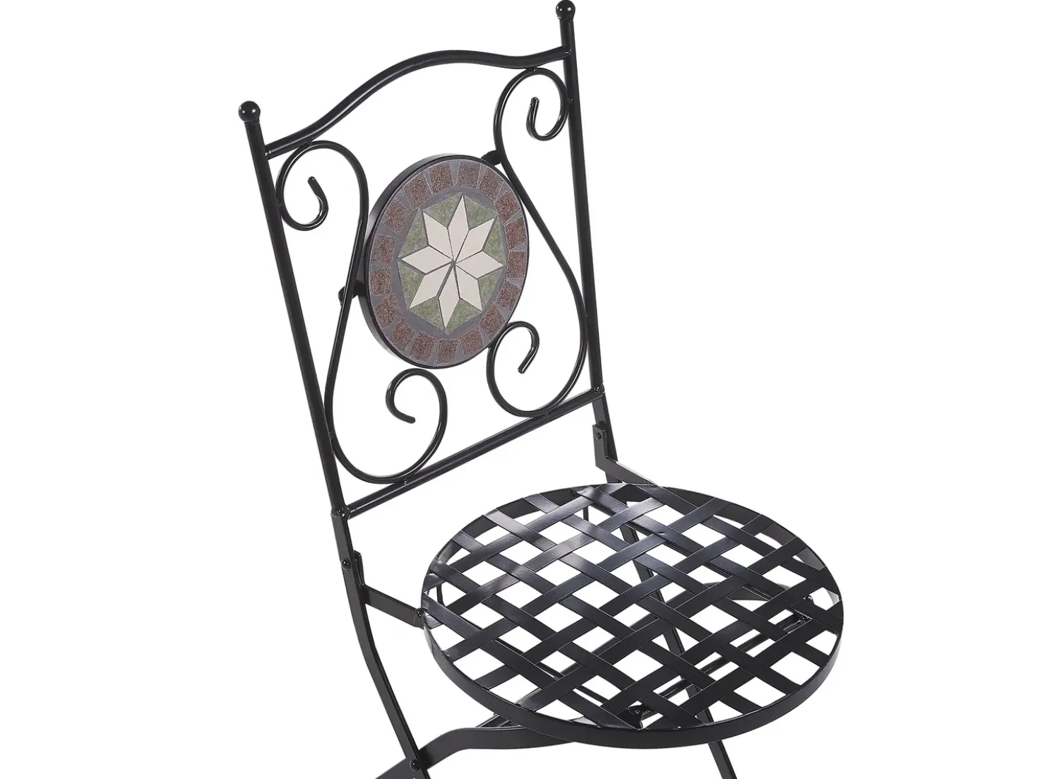Set bistrot Pieghevole CARIATI Metallo Nero