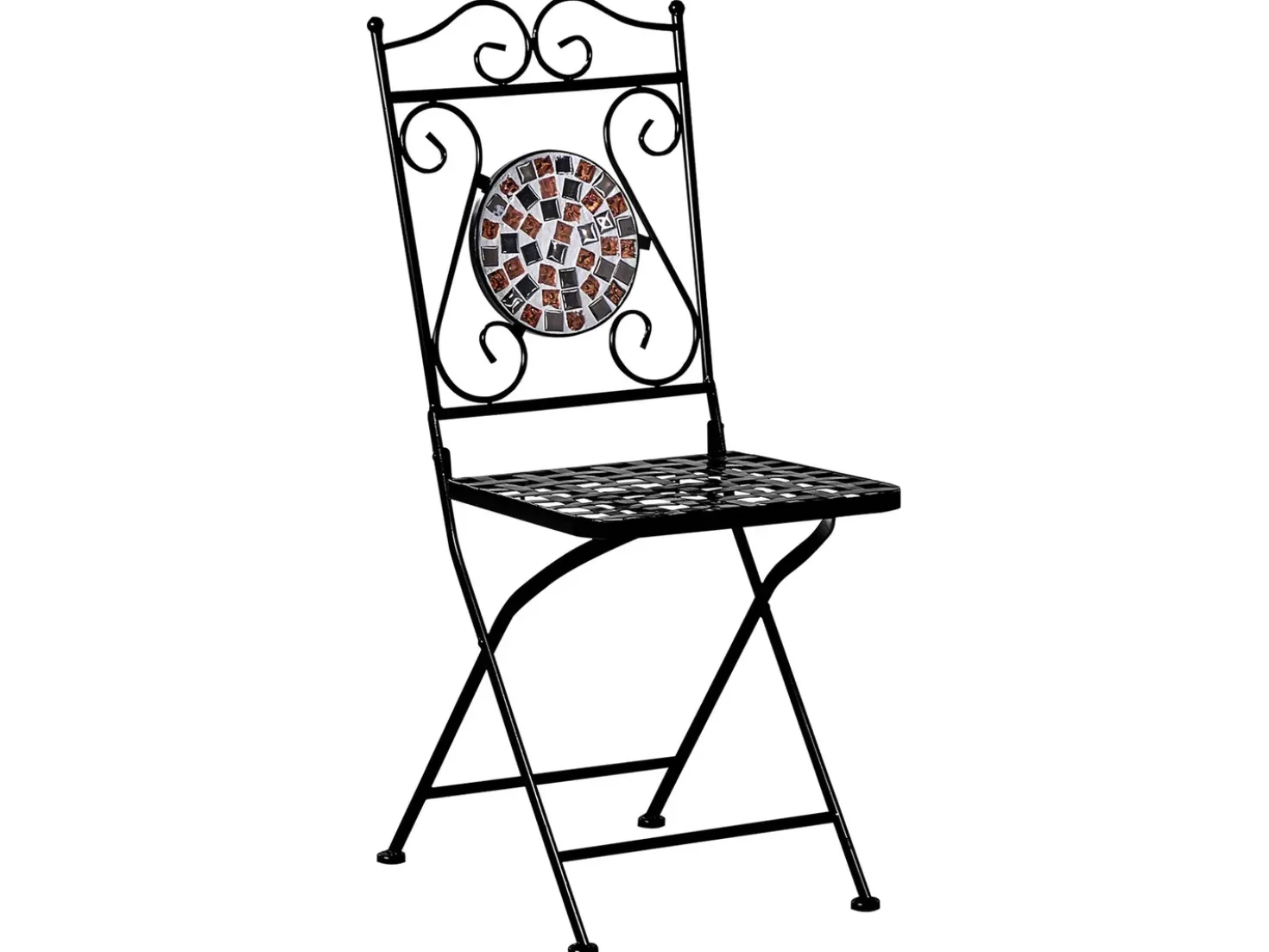 Set bistrot Pieghevole CARPINO Metallo Nero