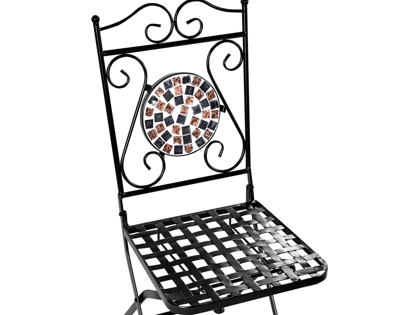 Set bistrot Pieghevole CARPINO Metallo Nero