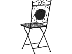 Set bistrot Pieghevole CARPINO Metallo Nero