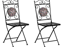 Set bistrot Pieghevole CARPINO Metallo Nero