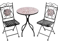 Set bistrot Pieghevole CARPINO Metallo Nero