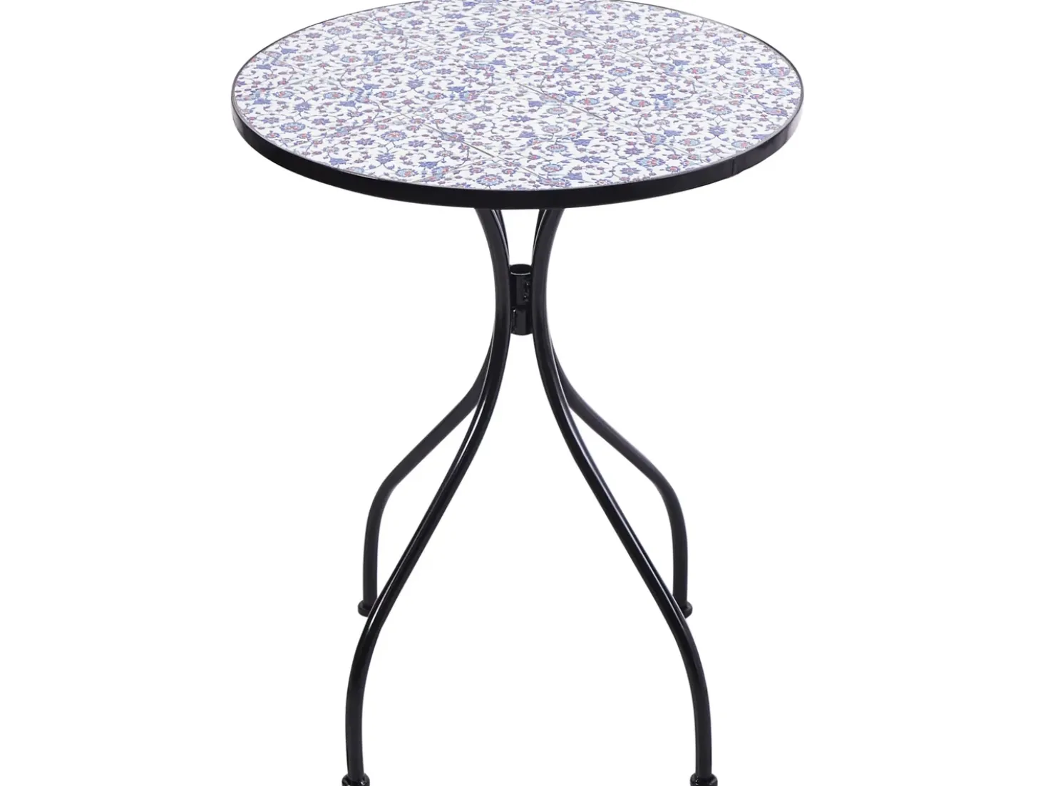 Set bistrot Pieghevole CAMPRENA Metallo Nero