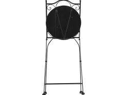 Set bistrot Pieghevole CAMPRENA Metallo Nero