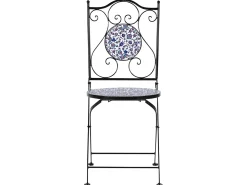 Set bistrot Pieghevole CAMPRENA Metallo Nero