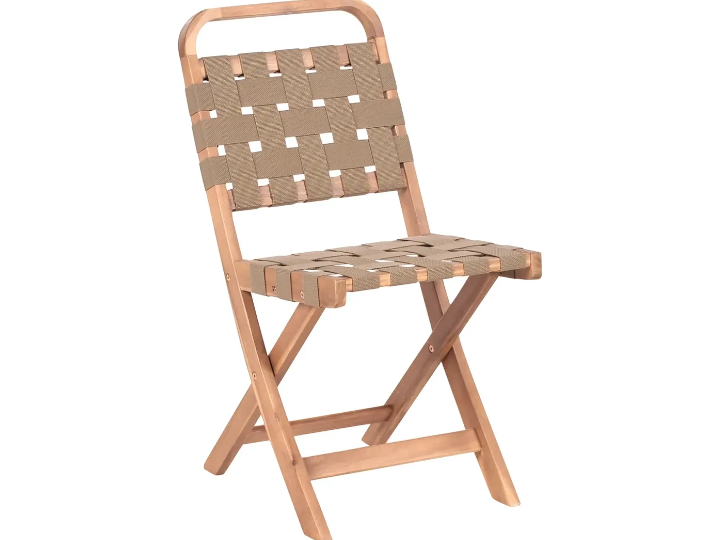 Set bistrot Pieghevole CALCIANO Legno di acacia certificato Marrone