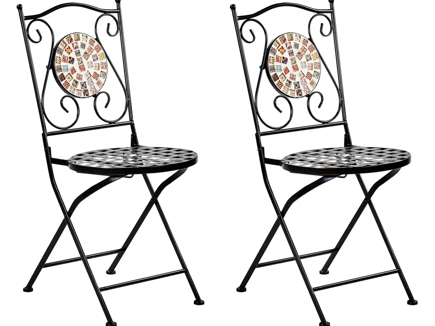 Set bistrot Pieghevole CASARIO Metallo Nero