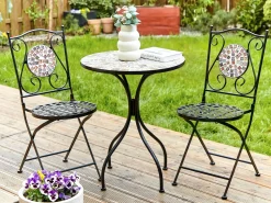 Set bistrot Pieghevole CASARIO Metallo Nero