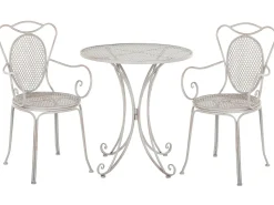 Set bistrot Pieghevole CILENTO Metallo Grigio