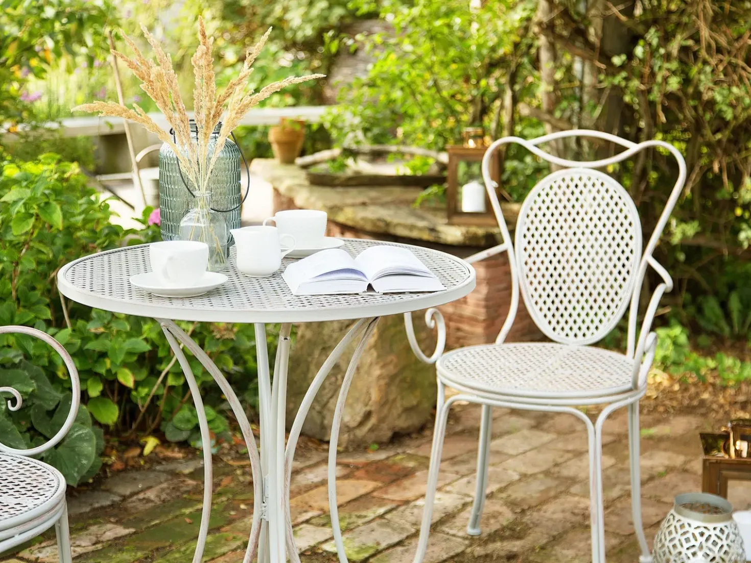 Set bistrot Pieghevole CILENTO Metallo Grigio