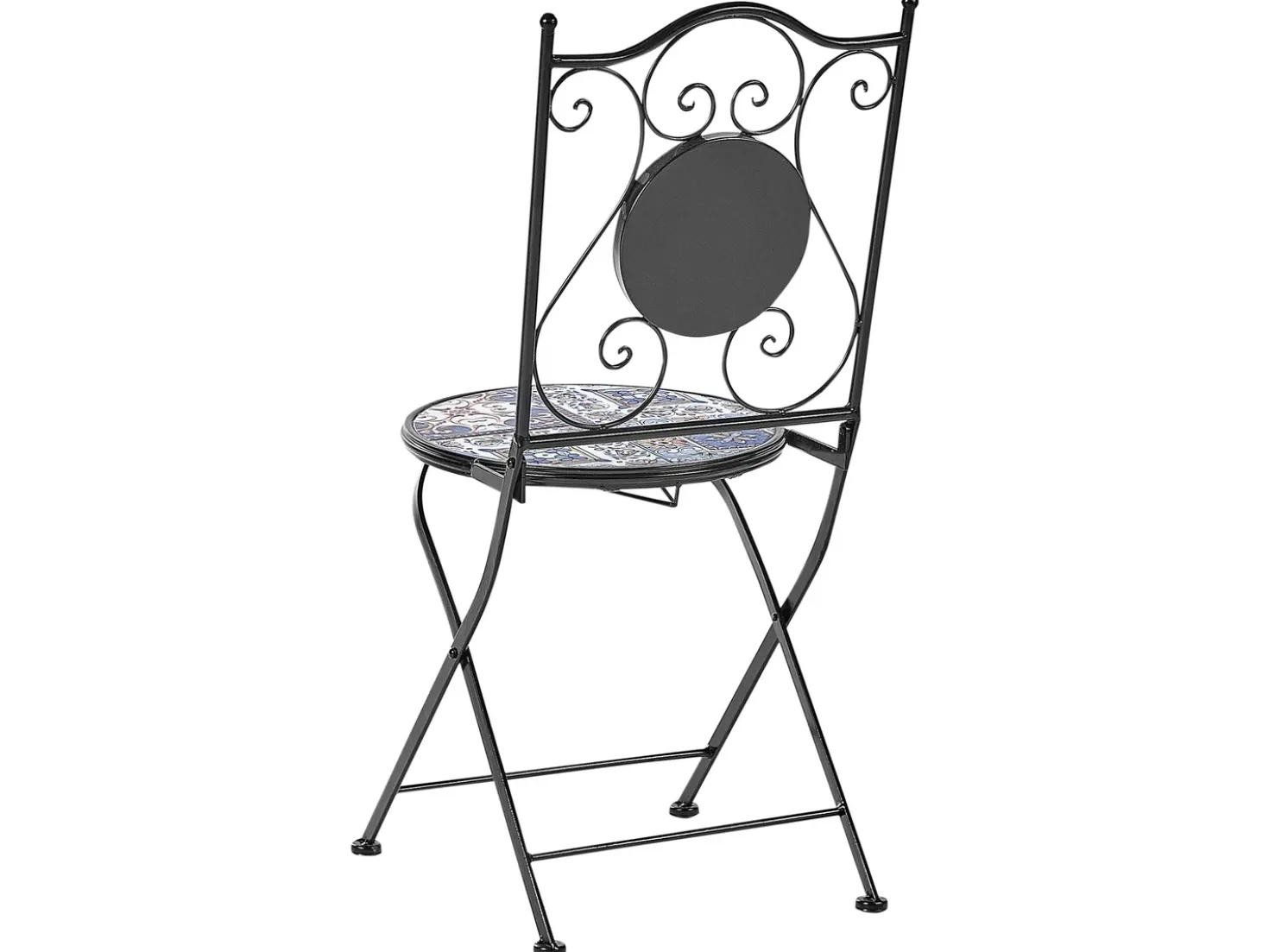 Set bistrot Pieghevole CIVITA Metallo Nero