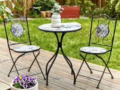 Set bistrot Pieghevole CIVITA Metallo Nero