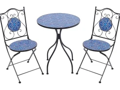 Set bistrot Pieghevole CIGLIANO Metallo Nero