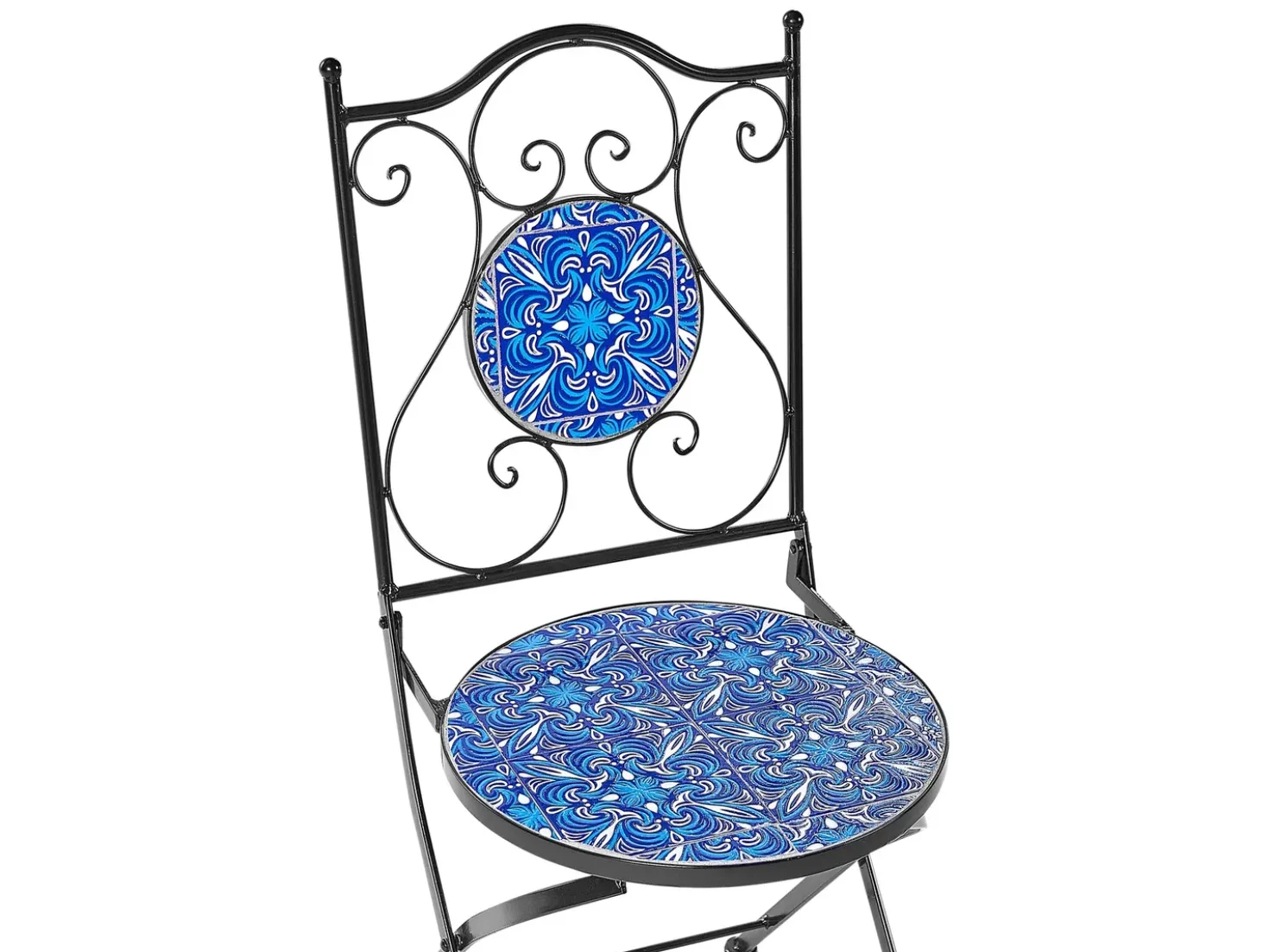 Set bistrot Pieghevole CIGLIANO Metallo Nero