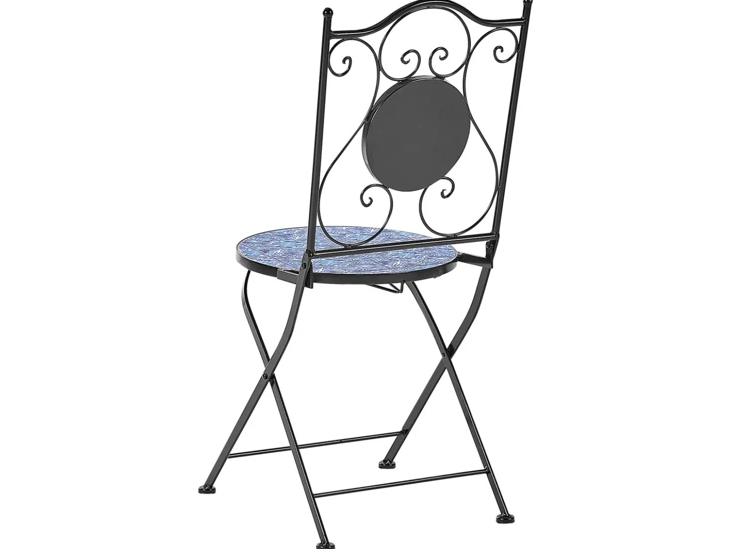 Set bistrot Pieghevole CIGLIANO Metallo Nero