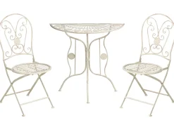 Set bistrot Pieghevole COGGIA Metallo Beige chiaro
