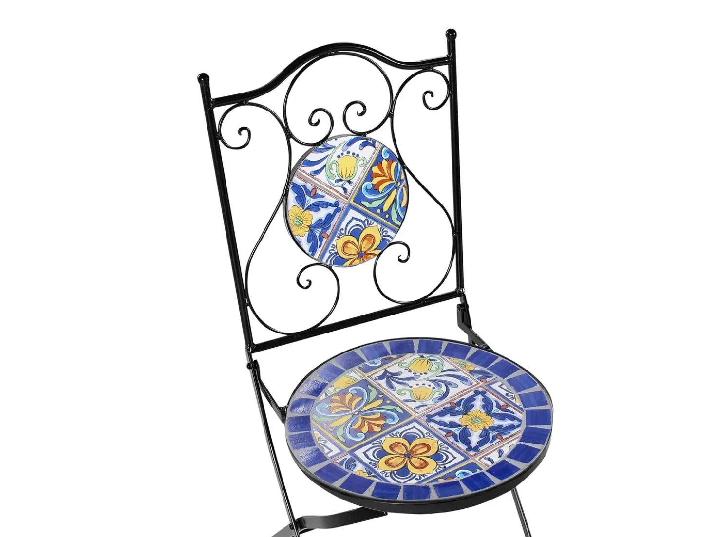 Set bistrot Pieghevole CORIANO Metallo Nero