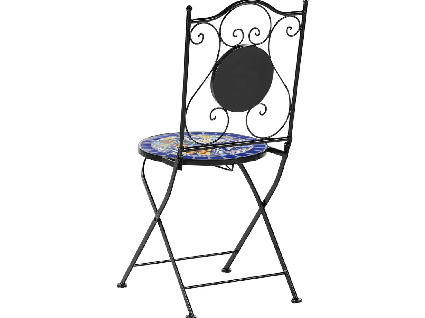 Set bistrot Pieghevole CORIANO Metallo Nero