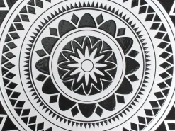 Set bistrot Pieghevole COMISO Metallo Nero/Bianco