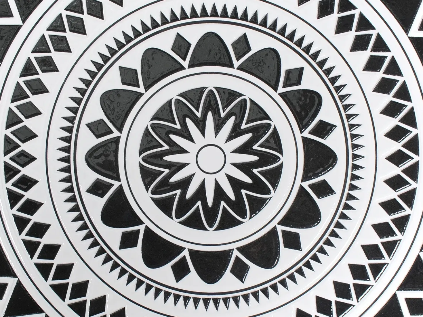 Set bistrot Pieghevole COMISO Metallo Nero/Bianco