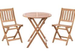 Set bistrot Pieghevole FEBBIO Legno di acacia certificato Marrone