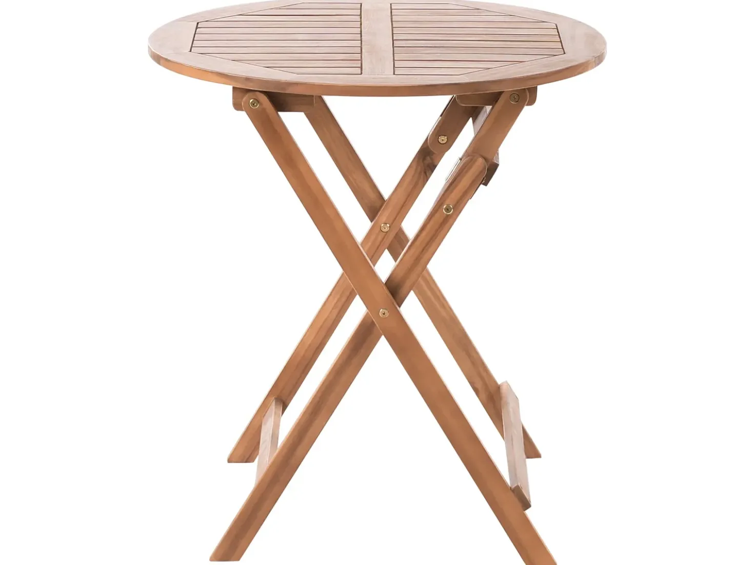 Set bistrot Pieghevole FEBBIO Legno di acacia certificato Marrone