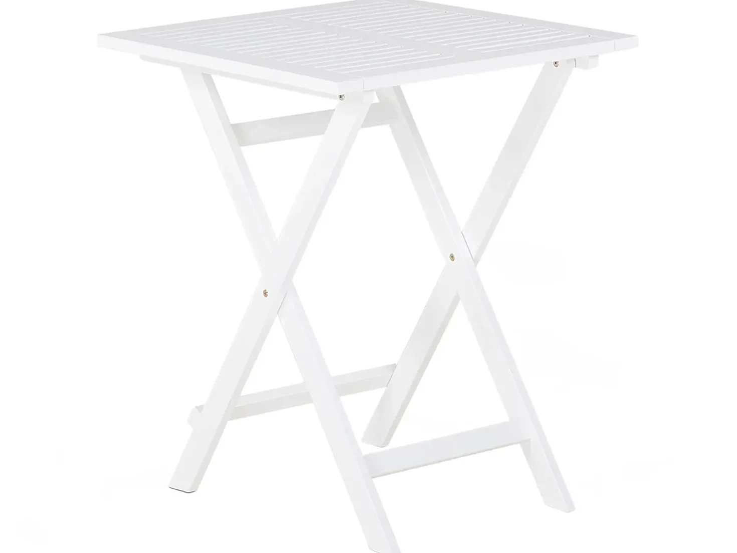 Set bistrot Pieghevole FIJI Legno d'acacia Bianco