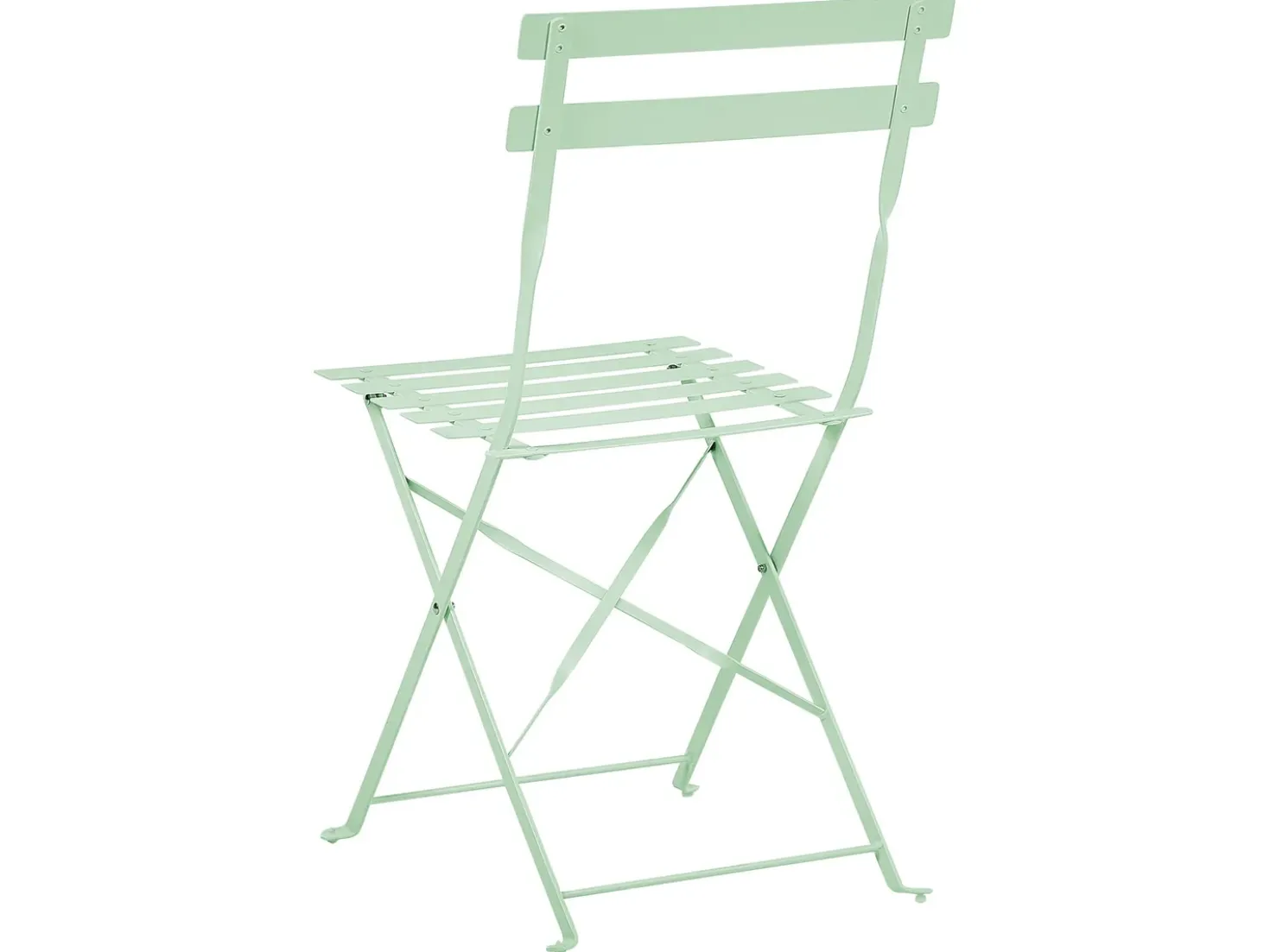 Set bistrot Pieghevole FIORI Metallo Verde menta