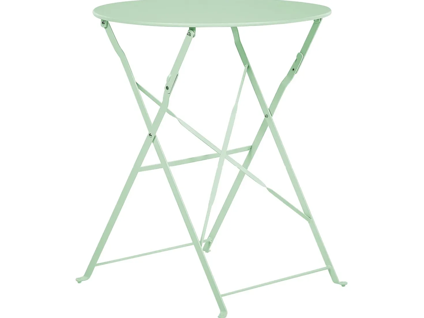 Set bistrot Pieghevole FIORI Metallo Verde menta
