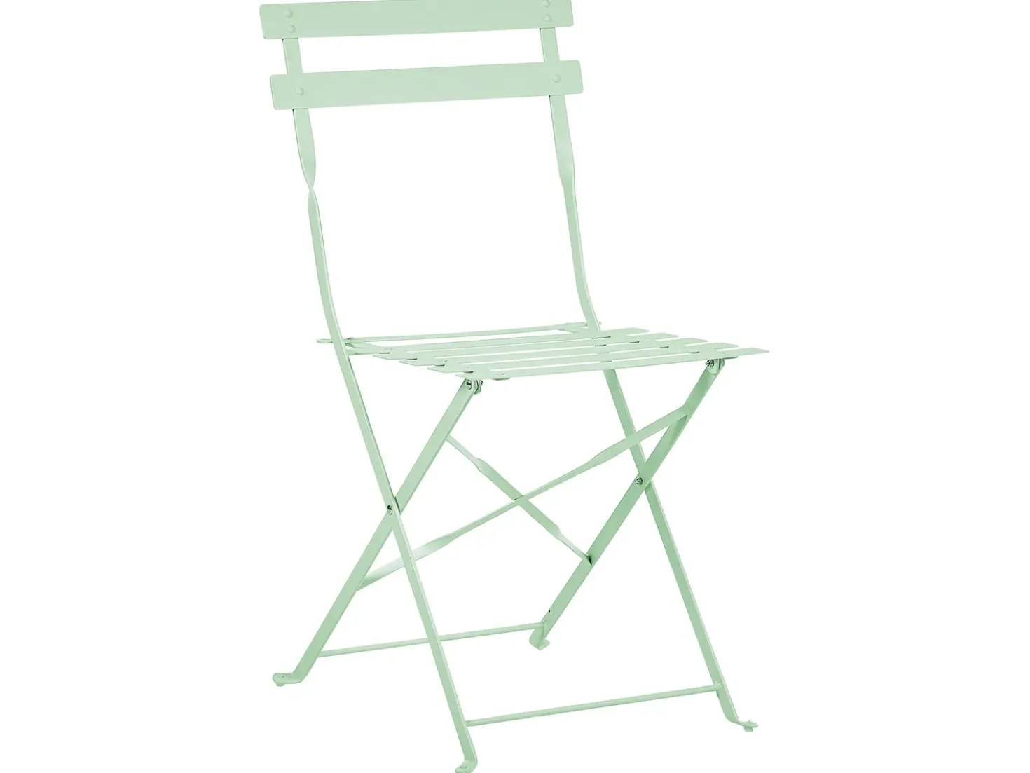 Set bistrot Pieghevole FIORI Metallo Verde menta