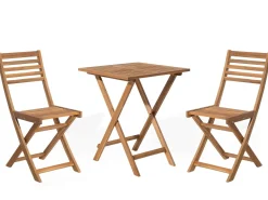 Set bistrot Pieghevole FIJI Legno d'acacia Marrone chiaro