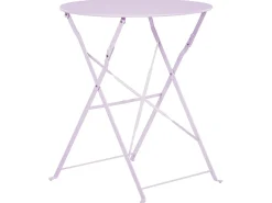 Set bistrot Pieghevole FIORI Metallo Viola