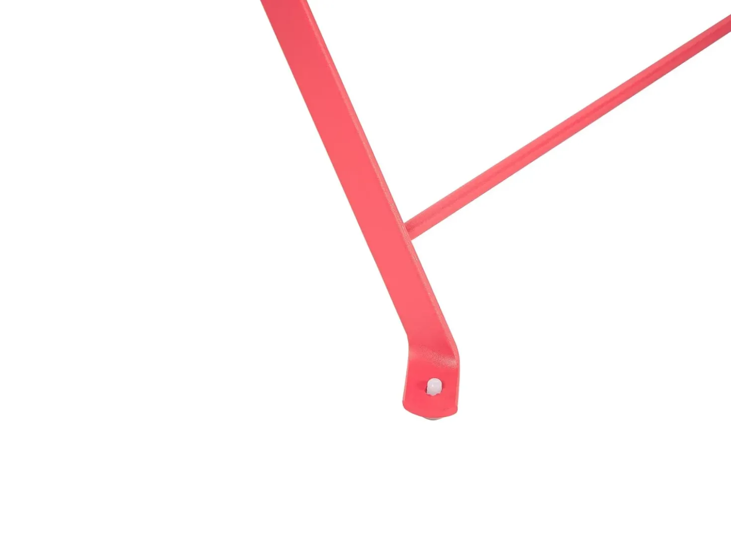 Set bistrot Pieghevole FIORI Metallo Rosso