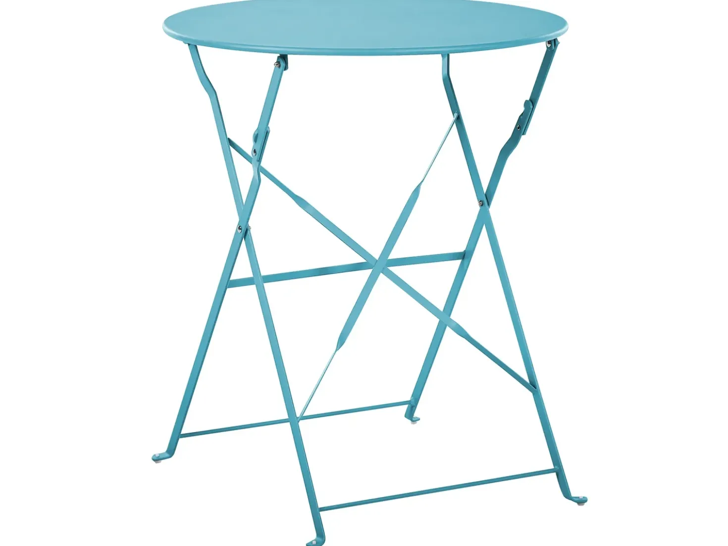 Set bistrot Pieghevole FIORI Metallo Blu oltremare