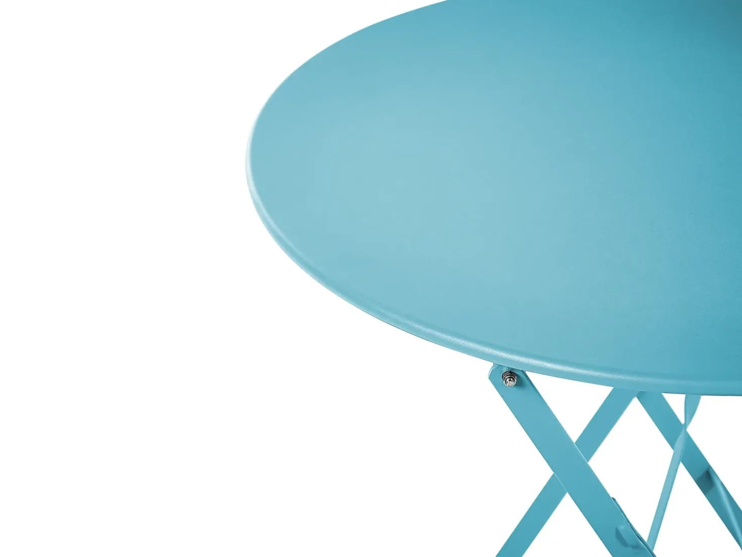 Set bistrot Pieghevole FIORI Metallo Blu oltremare