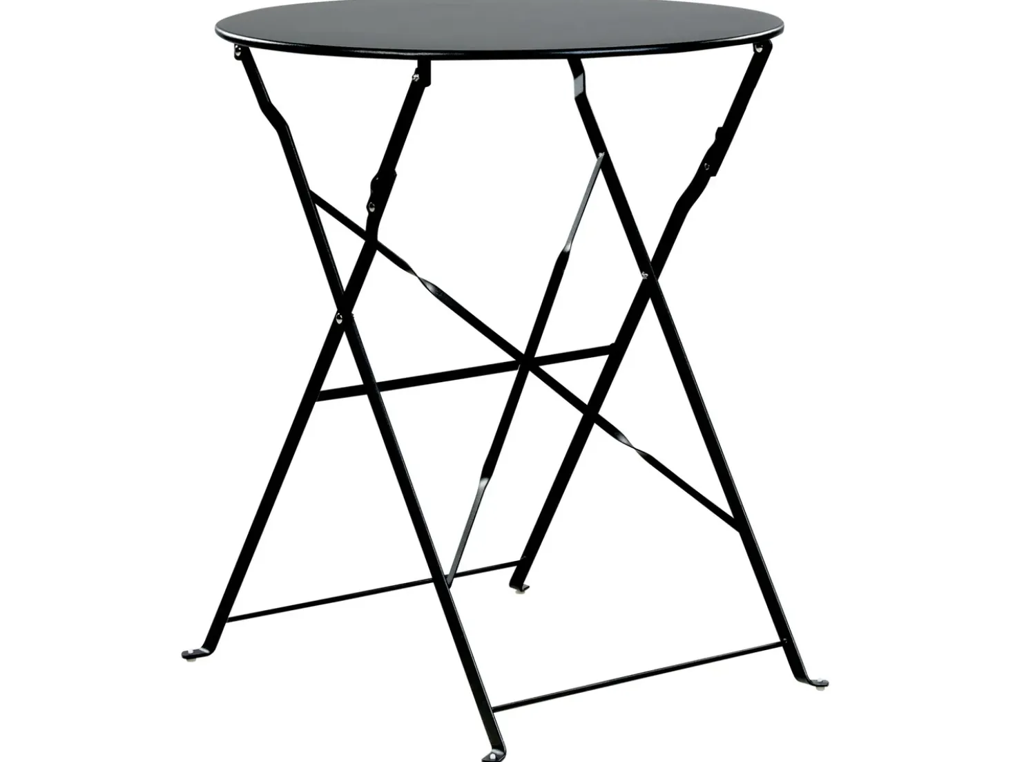 Set bistrot Pieghevole FIORI Metallo Nero