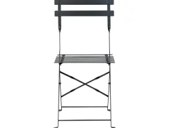 Set bistrot Pieghevole FIORI Metallo Nero