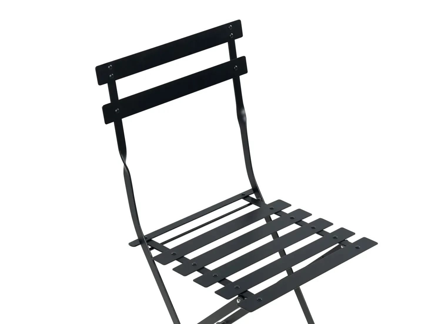 Set bistrot Pieghevole FIORI Metallo Nero