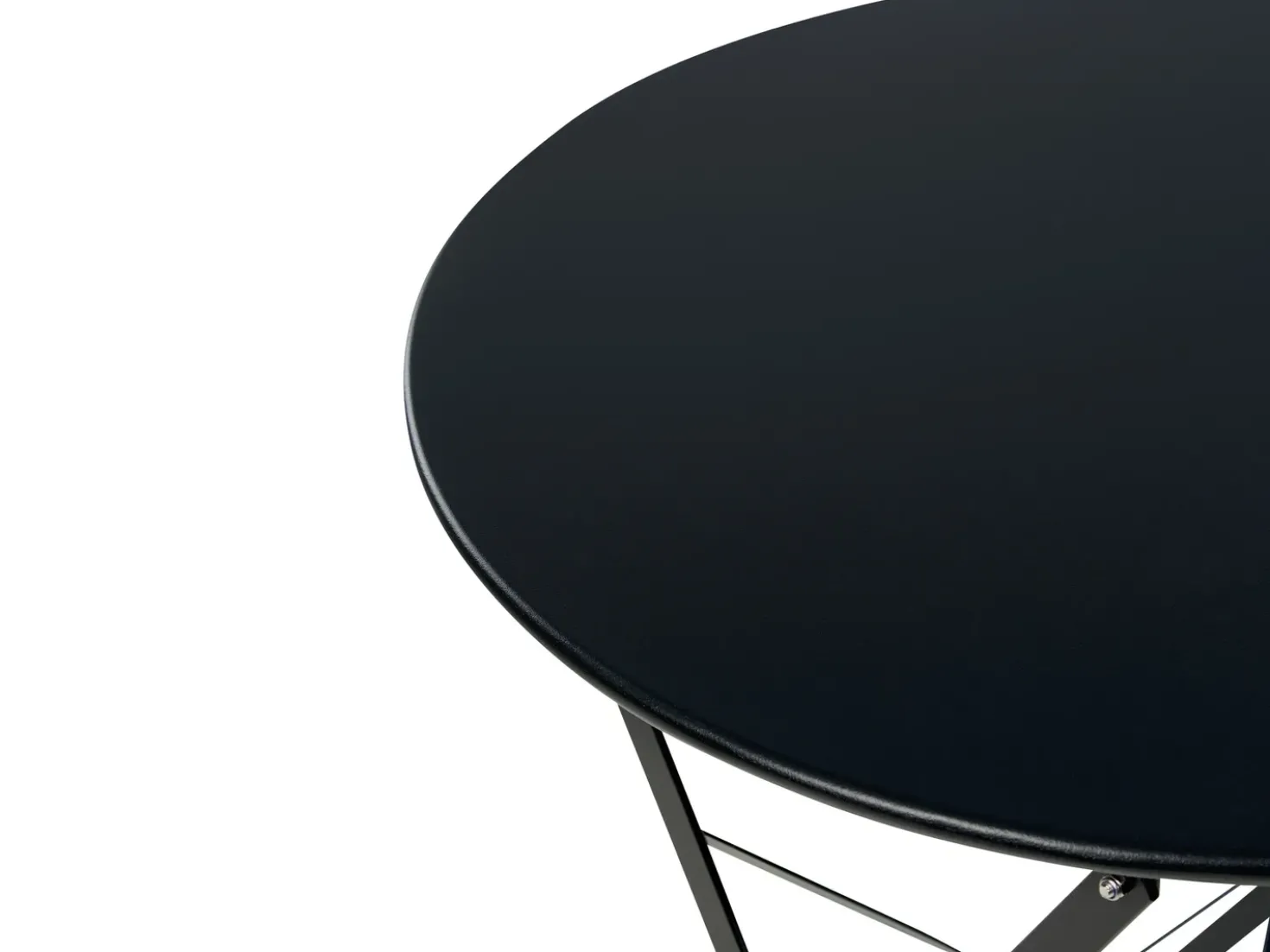 Set bistrot Pieghevole FIORI Metallo Nero