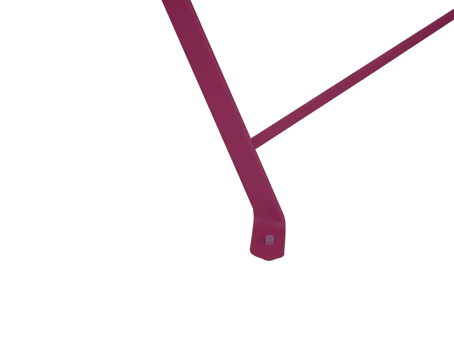 Set bistrot Pieghevole FIORI Metallo Bordeaux